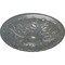 Ekena Millwork Granada Ceiling Medallion (Fits Canopies up to 4 1/4"), Hand-Painted Platinum, 15 3/4"OD x 5/8"P CM16GAPLS - alternate 2